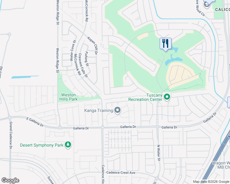 map of restaurants, bars, coffee shops, grocery stores, and more near 242 Via Franciosa Dr in Henderson
