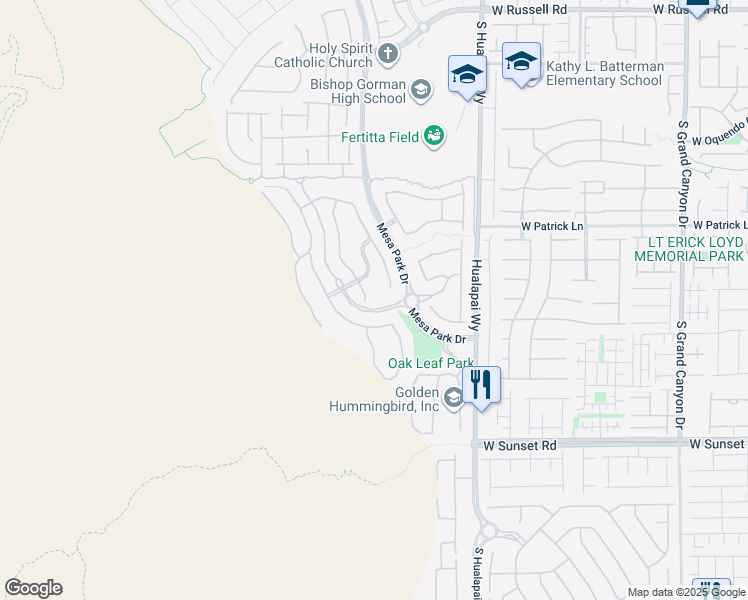 map of restaurants, bars, coffee shops, grocery stores, and more near 6224 Stone Rise Street in Las Vegas