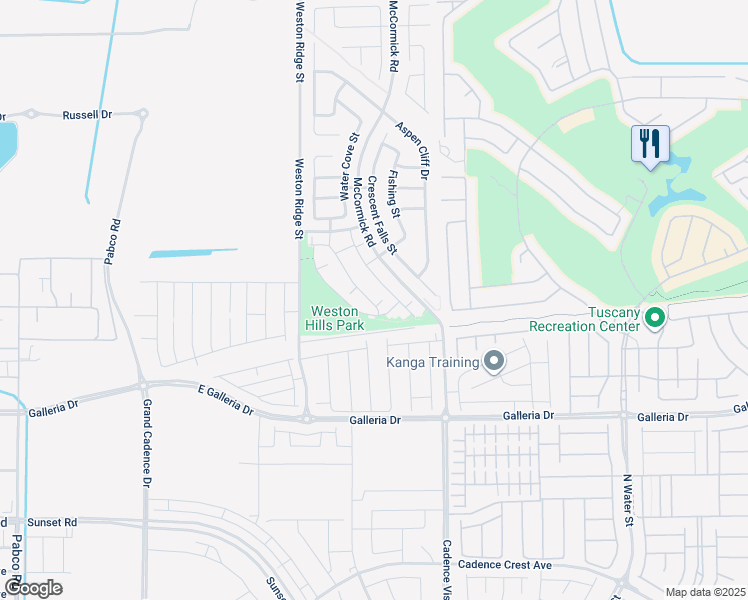 map of restaurants, bars, coffee shops, grocery stores, and more near 936 Wembly Hills Place in Henderson