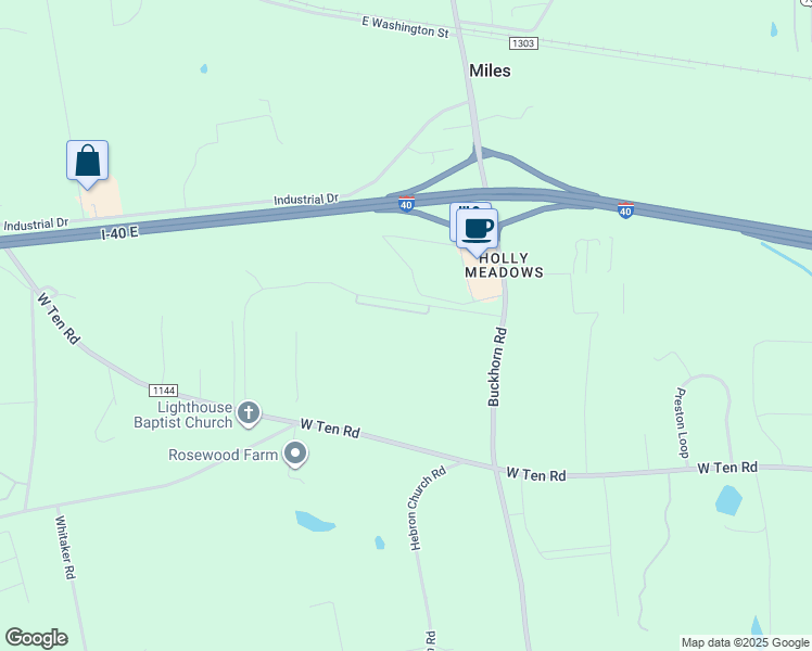 map of restaurants, bars, coffee shops, grocery stores, and more near in Holly Meadows