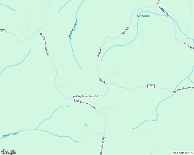map of restaurants, bars, coffee shops, grocery stores, and more near 207 Pike Road in Moravian Falls