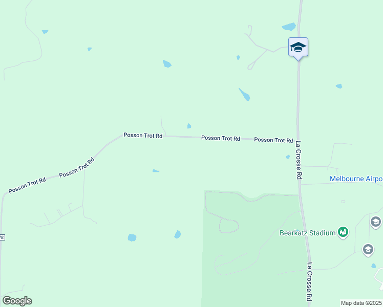 map of restaurants, bars, coffee shops, grocery stores, and more near 1921 Possum Trot Road in Melbourne