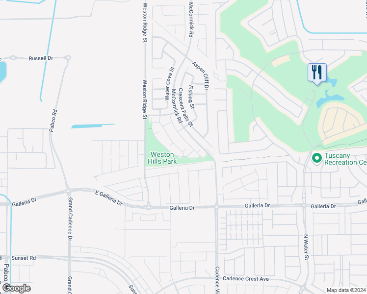 map of restaurants, bars, coffee shops, grocery stores, and more near 936 Wembly Hills Place in Henderson