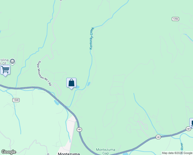 map of restaurants, bars, coffee shops, grocery stores, and more near 398 Sugar Mountain 2 Road in Newland