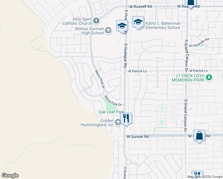 map of restaurants, bars, coffee shops, grocery stores, and more near 10325 Jade Point Drive in Las Vegas