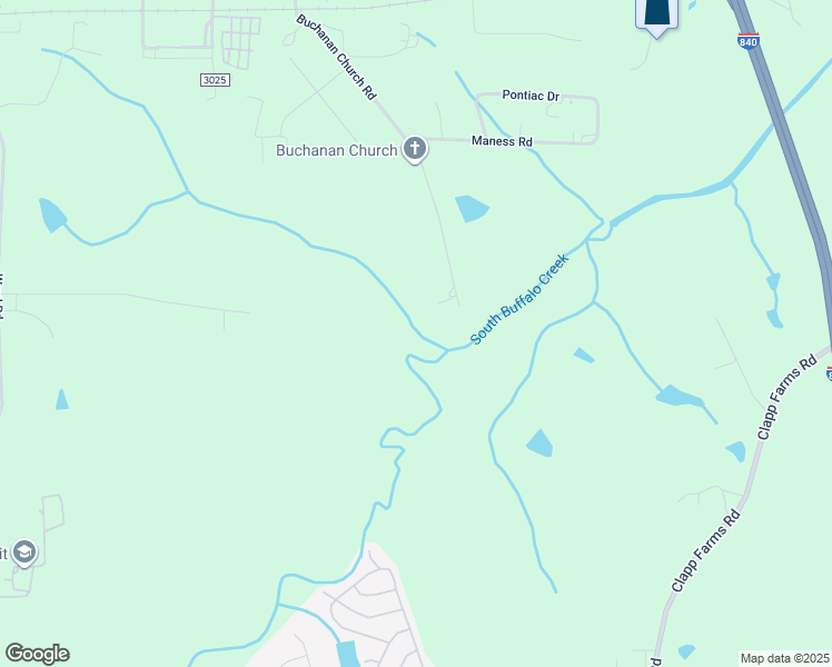 map of restaurants, bars, coffee shops, grocery stores, and more near 327 Buchanan Church Road in Greensboro