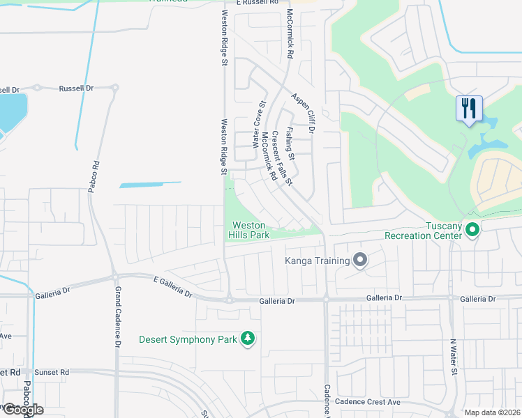 map of restaurants, bars, coffee shops, grocery stores, and more near 955 Wembly Hills Place in Henderson