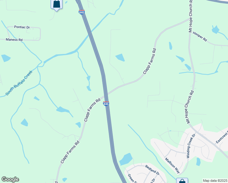 map of restaurants, bars, coffee shops, grocery stores, and more near 279 Clapp Farms Road in Greensboro
