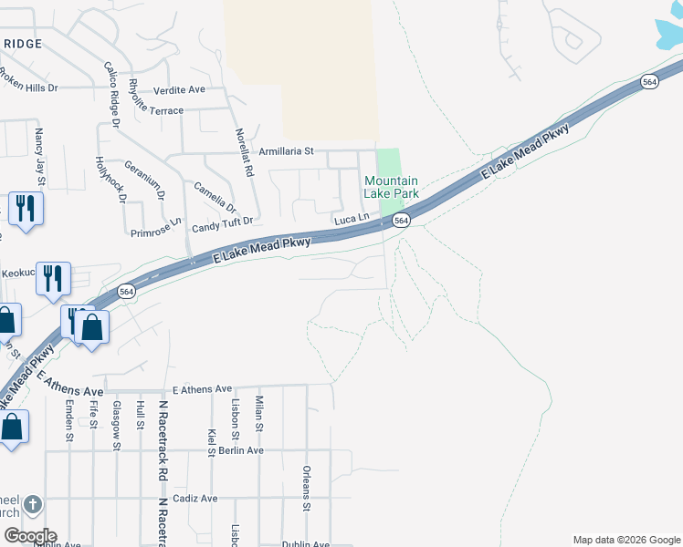 map of restaurants, bars, coffee shops, grocery stores, and more near 956 Soaring Moon Drive in Henderson