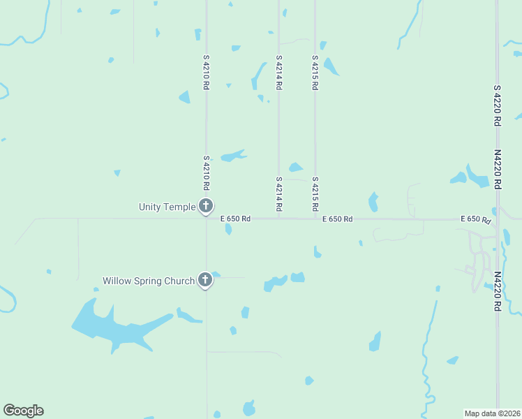 map of restaurants, bars, coffee shops, grocery stores, and more near 18259 East 650 Road in Inola