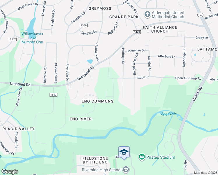 map of restaurants, bars, coffee shops, grocery stores, and more near in Durham