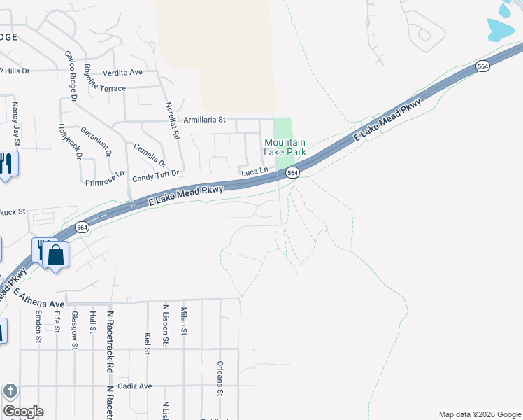 map of restaurants, bars, coffee shops, grocery stores, and more near 976 Soaring Moon Drive in Henderson