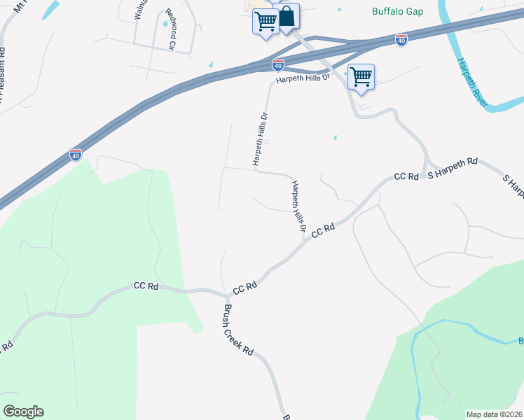 map of restaurants, bars, coffee shops, grocery stores, and more near 278 Harpeth Hills Court in Kingston Springs