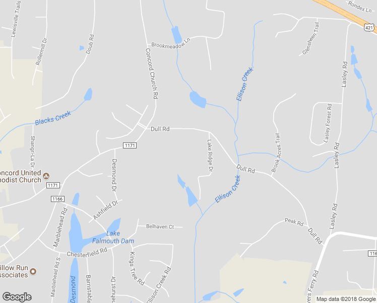 map of restaurants, bars, coffee shops, grocery stores, and more near 8354 Dull Road in Clemmons