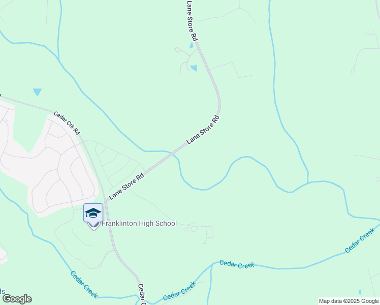 map of restaurants, bars, coffee shops, grocery stores, and more near 907 Lane Store Road in Franklinton