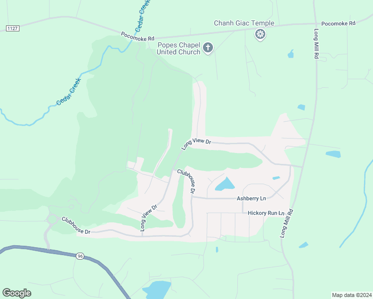 map of restaurants, bars, coffee shops, grocery stores, and more near 445 Long View Drive in Franklinton