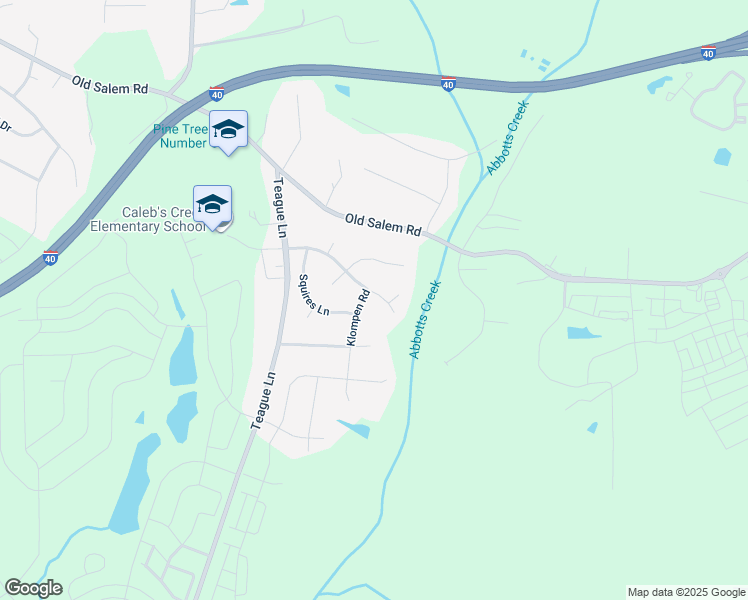 map of restaurants, bars, coffee shops, grocery stores, and more near 1340 Salem Crossing Road in Kernersville