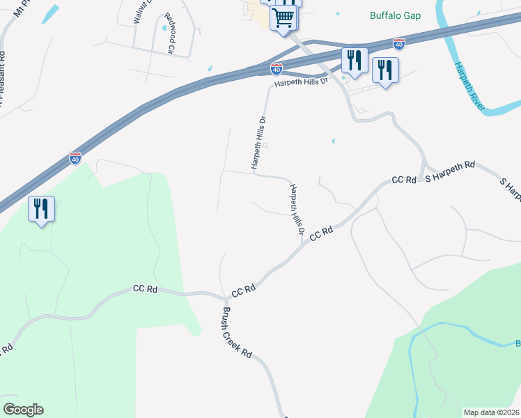 map of restaurants, bars, coffee shops, grocery stores, and more near 272 Harpeth Hills Court in Kingston Springs