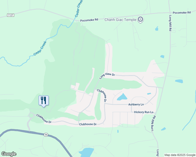 map of restaurants, bars, coffee shops, grocery stores, and more near 420 Long View Drive in Franklinton