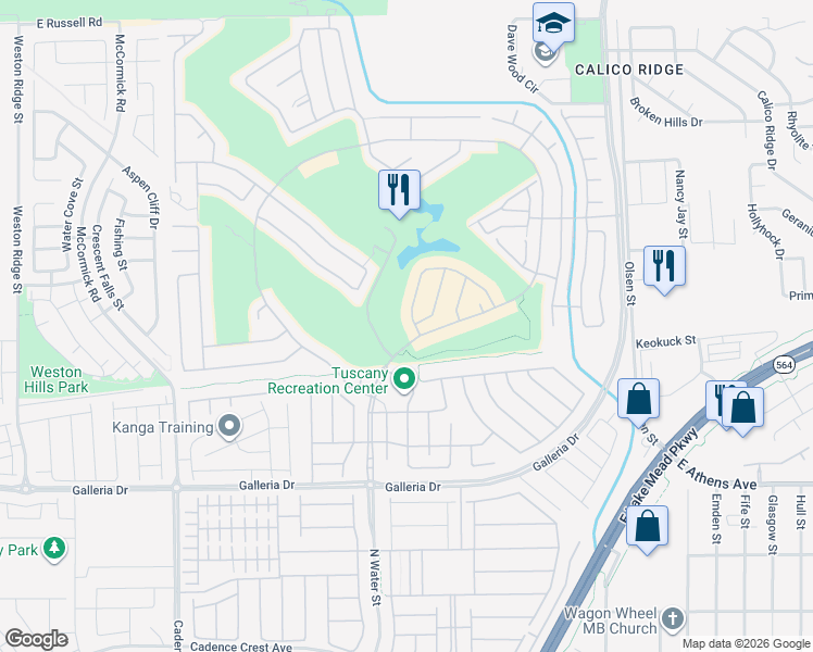 map of restaurants, bars, coffee shops, grocery stores, and more near 940 Rue Grand Paradis Lane in Henderson