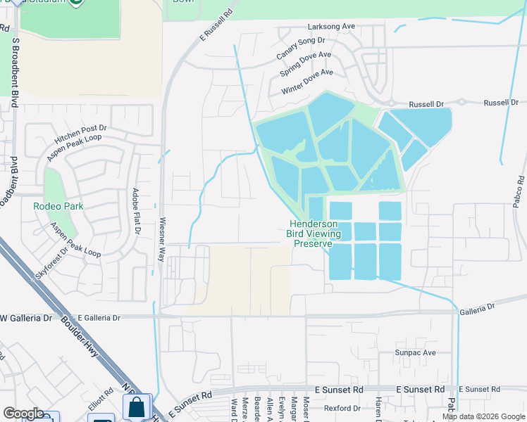 map of restaurants, bars, coffee shops, grocery stores, and more near Hend Saddle Assoc Road in Henderson