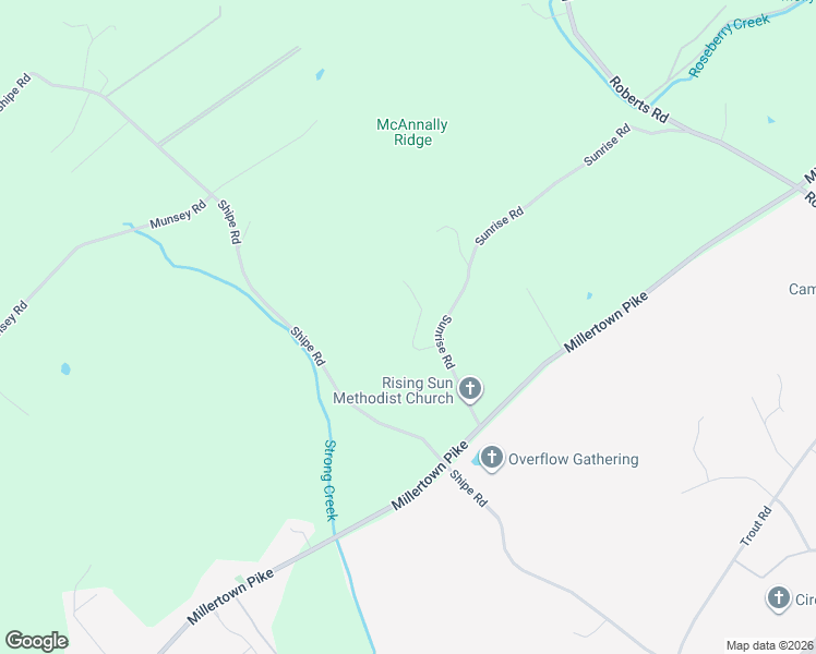 map of restaurants, bars, coffee shops, grocery stores, and more near 8435 Rising Sun Drive in Corryton