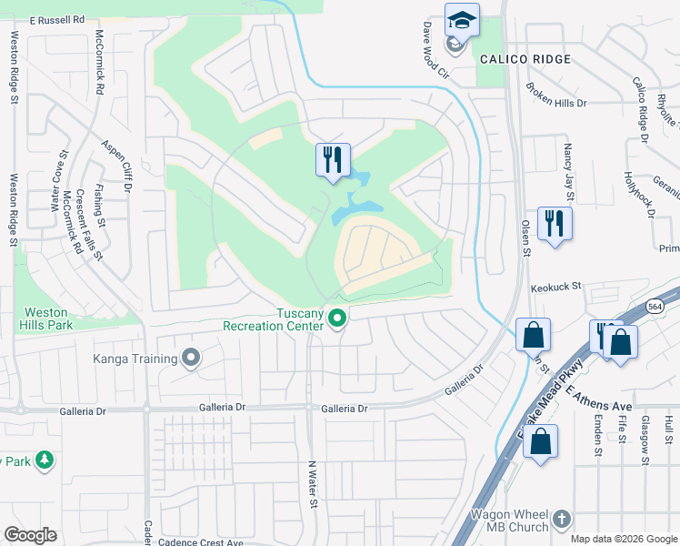 map of restaurants, bars, coffee shops, grocery stores, and more near 940 Rue Grand Paradis Lane in Henderson