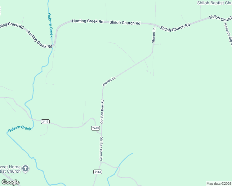 map of restaurants, bars, coffee shops, grocery stores, and more near 2545 Old Ben Bow Road in Union Grove