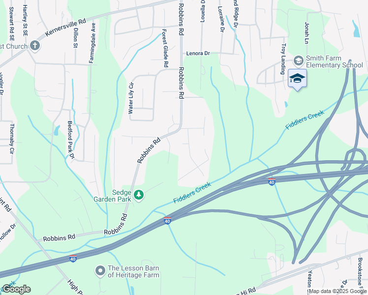 map of restaurants, bars, coffee shops, grocery stores, and more near 320 Canary Trail in Winston-Salem