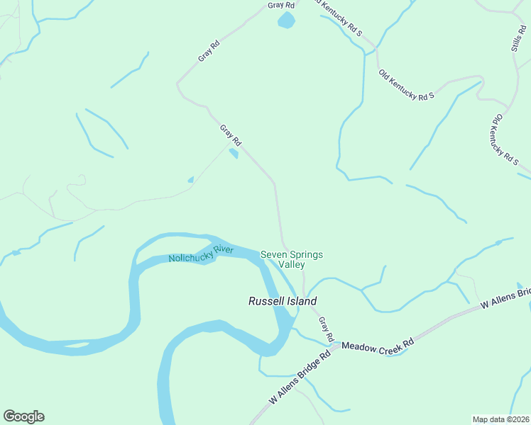map of restaurants, bars, coffee shops, grocery stores, and more near 545 Gray Road in Greeneville