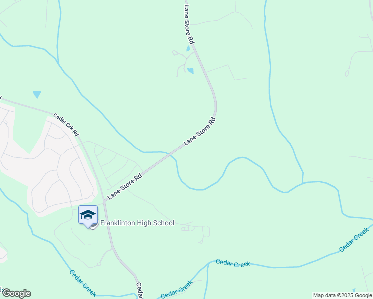 map of restaurants, bars, coffee shops, grocery stores, and more near 907 Lane Store Road in Franklinton