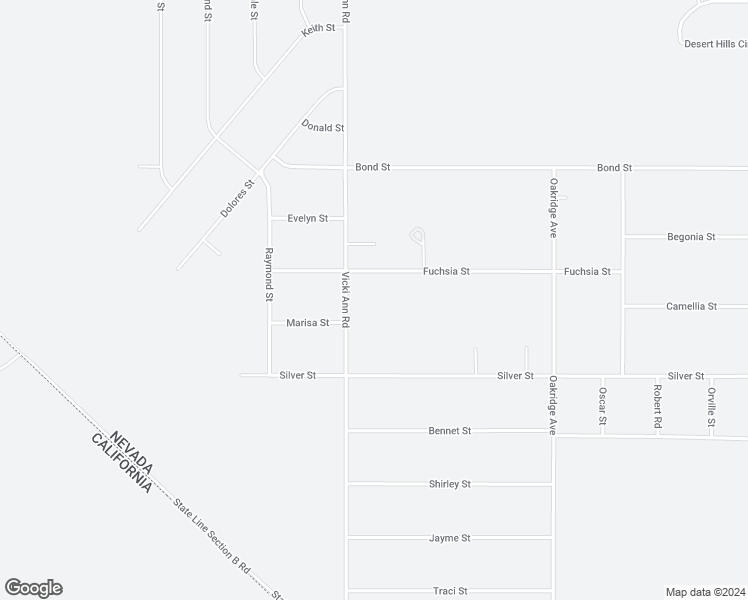 map of restaurants, bars, coffee shops, grocery stores, and more near 9801 Vicki Ann Road in Pahrump