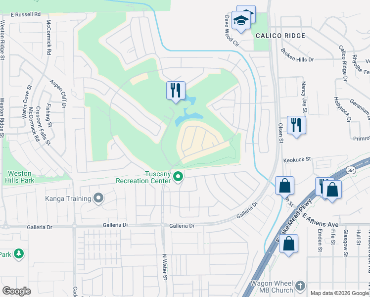 map of restaurants, bars, coffee shops, grocery stores, and more near 940 Rue Grand Paradis Lane in Henderson