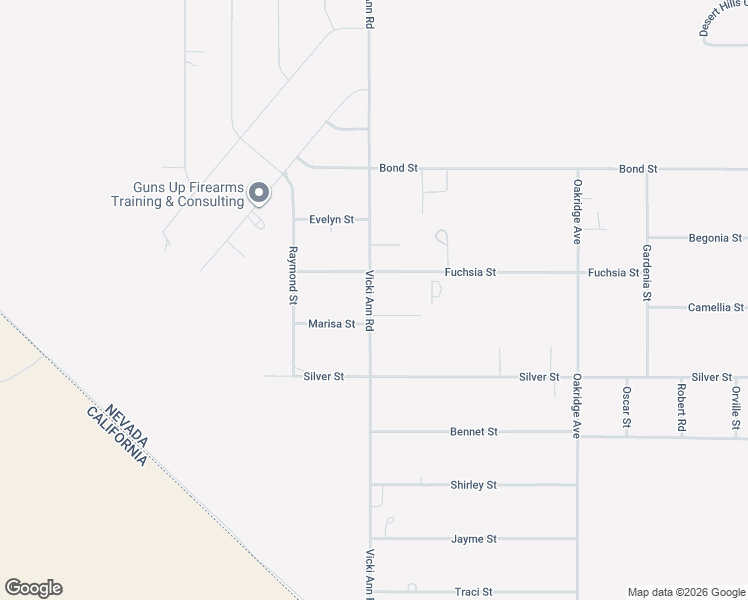 map of restaurants, bars, coffee shops, grocery stores, and more near 9801 Vicki Ann Road in Pahrump