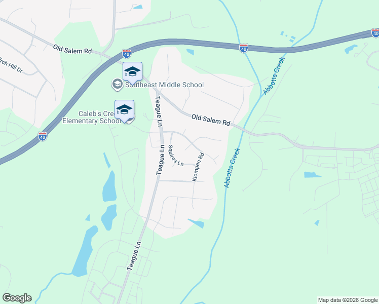 map of restaurants, bars, coffee shops, grocery stores, and more near 1605 Ballard Court in Kernersville