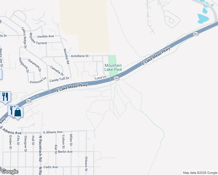 map of restaurants, bars, coffee shops, grocery stores, and more near 996 Soaring Moon Drive in Henderson