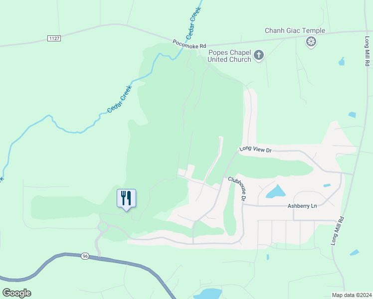 map of restaurants, bars, coffee shops, grocery stores, and more near 75 Point View Way in Franklinton