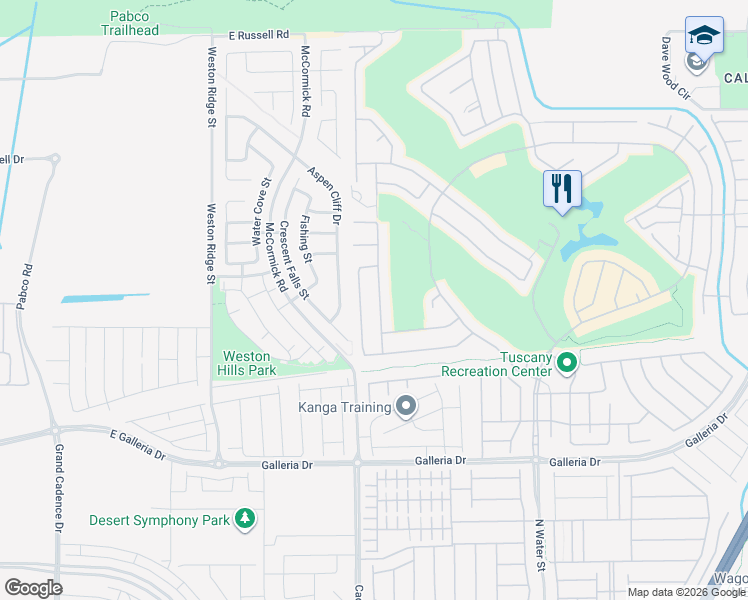 map of restaurants, bars, coffee shops, grocery stores, and more near 949 Via Stellato Street in Henderson