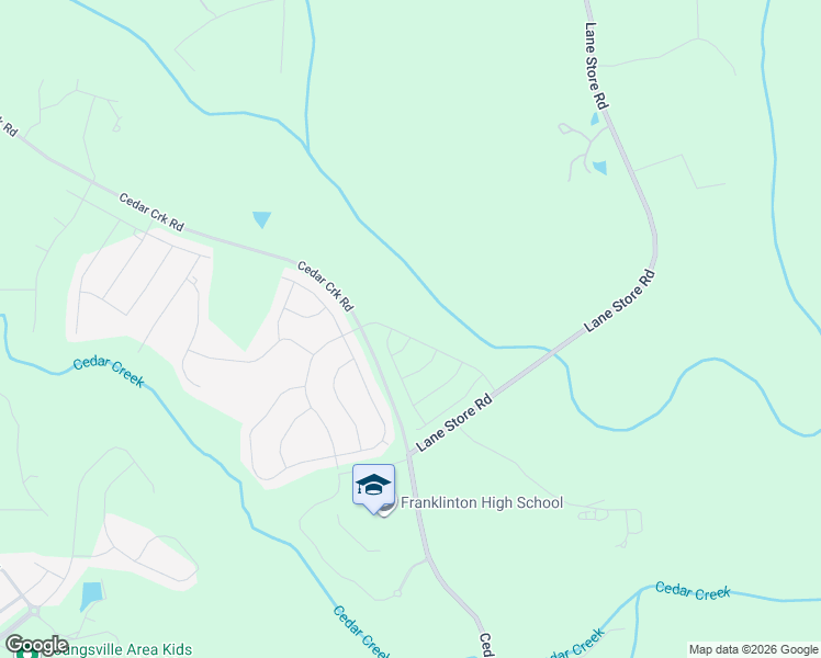 map of restaurants, bars, coffee shops, grocery stores, and more near Carolina Maple Drive in Franklin County