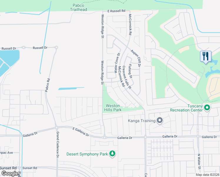 map of restaurants, bars, coffee shops, grocery stores, and more near 115 Cable View Avenue in Henderson