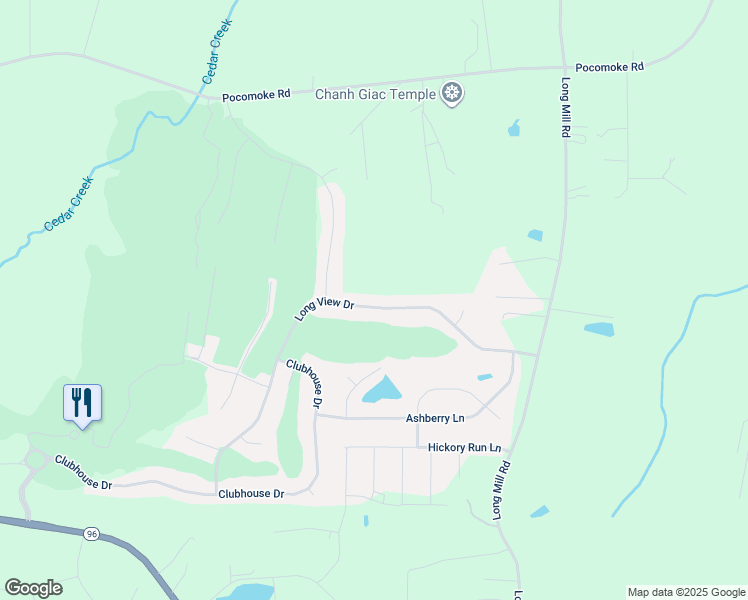 map of restaurants, bars, coffee shops, grocery stores, and more near 330 Long View Drive in Franklinton