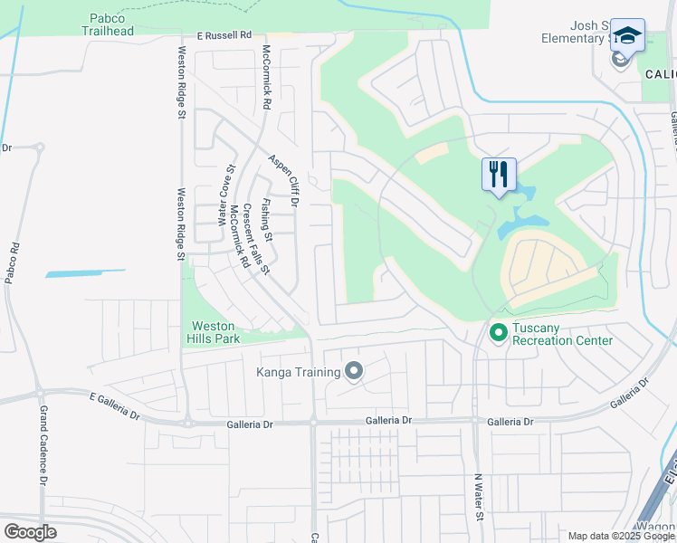 map of restaurants, bars, coffee shops, grocery stores, and more near 952 Via Stellato Street in Henderson