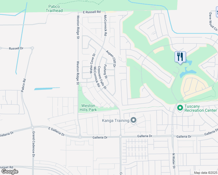 map of restaurants, bars, coffee shops, grocery stores, and more near 165 Arrow Point Lane in Henderson