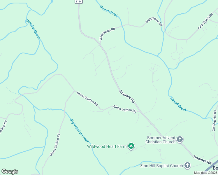 map of restaurants, bars, coffee shops, grocery stores, and more near 1722-1984 Boomer Road in Wilkes