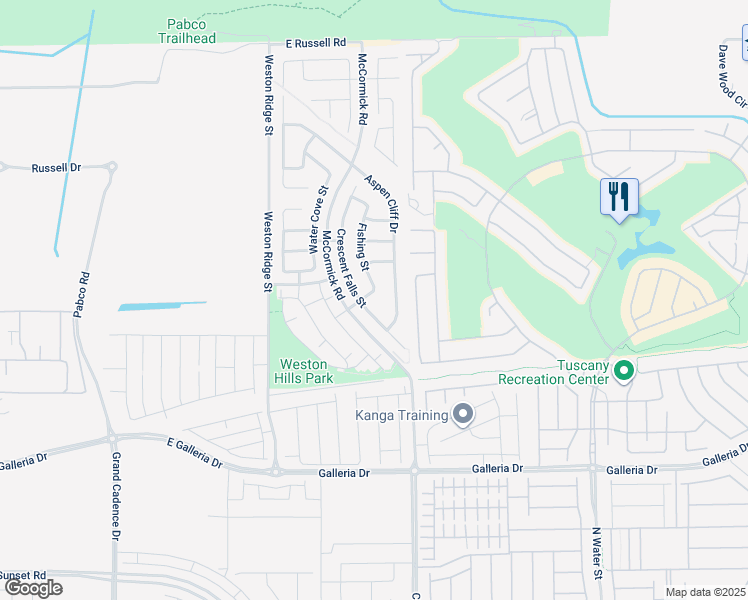map of restaurants, bars, coffee shops, grocery stores, and more near 165 Arrow Point Lane in Henderson