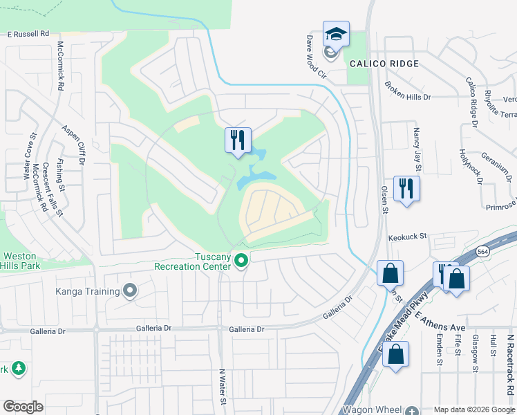 map of restaurants, bars, coffee shops, grocery stores, and more near 940 Rue Grand Paradis Lane in Henderson