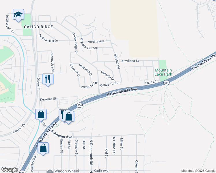 map of restaurants, bars, coffee shops, grocery stores, and more near 972 Candy Tuft Drive in Henderson