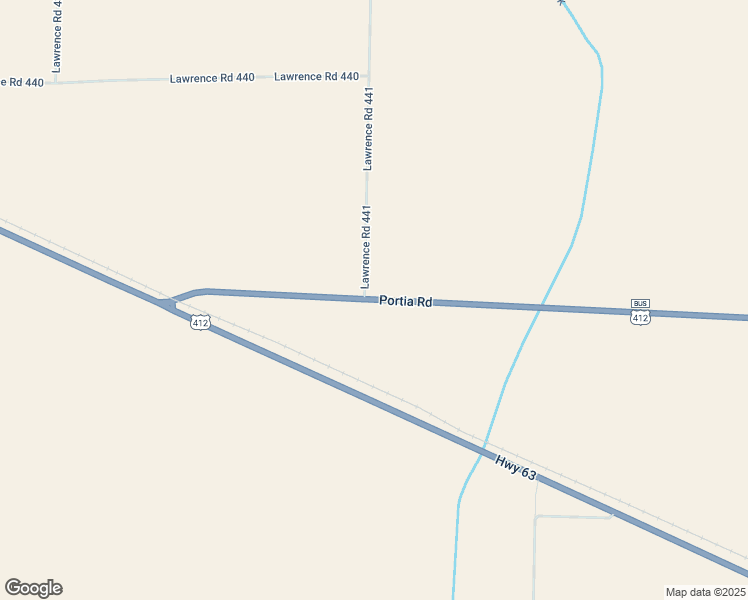 map of restaurants, bars, coffee shops, grocery stores, and more near 98 Portia Road in Walnut Ridge