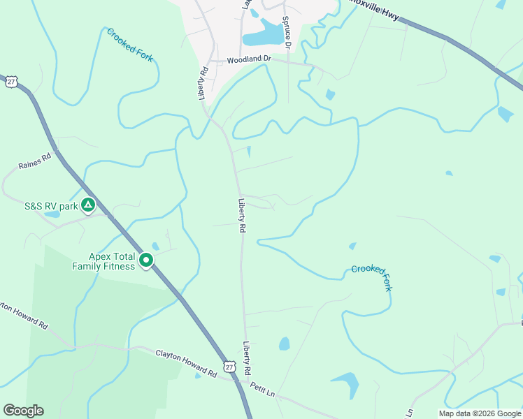 map of restaurants, bars, coffee shops, grocery stores, and more near 114 Pine Lane in Wartburg