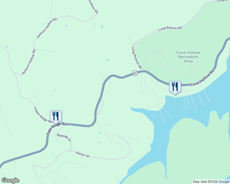map of restaurants, bars, coffee shops, grocery stores, and more near 7720 Dale Ridge Road in Liberty